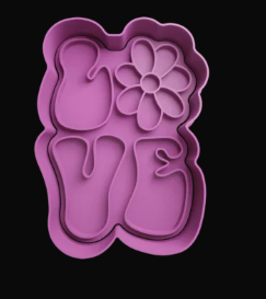 Love Flor Cortador de Galletas