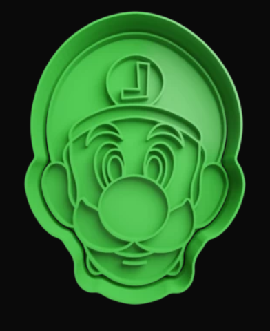 Luigi cabeza Cortador de Galletas