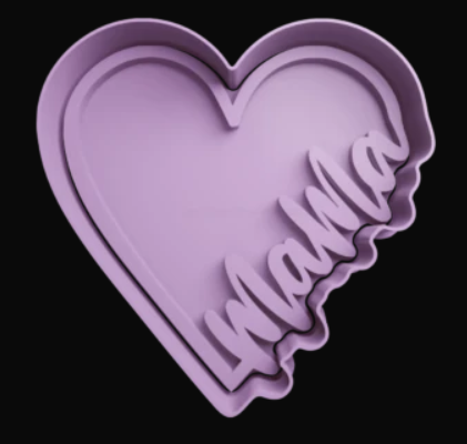 Mamá corazón Cortador de Galletas