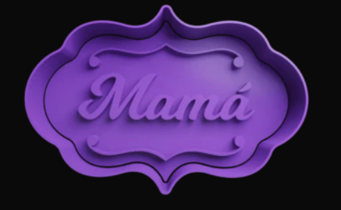 Mamá etiqueta Cortador de Galletas