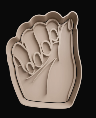 Mano con uñas Cortador de Galletas