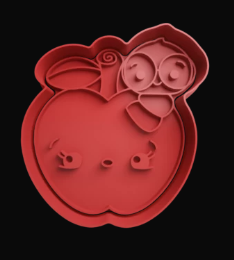 Manzana con Gusano Cortador de Galletas