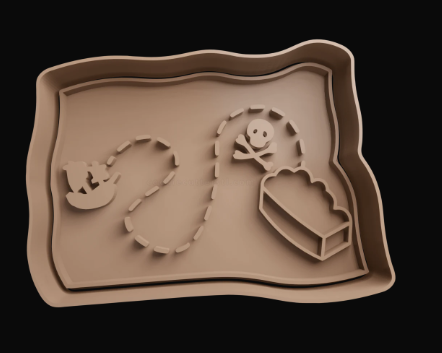 Mapa Pirata Cortador de Galletas