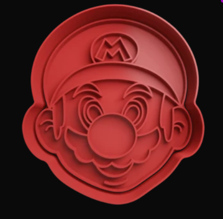 Mario Bros cabeza Cortador de Galletas