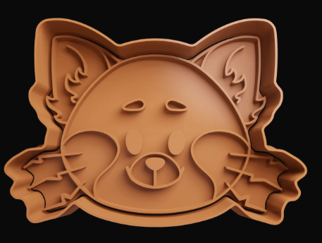 Panda Rojo Meilin Lee Cortador de Galletas
