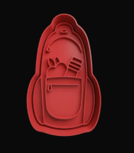Mochila con Manzana y Lápiz Cortador de Galletas