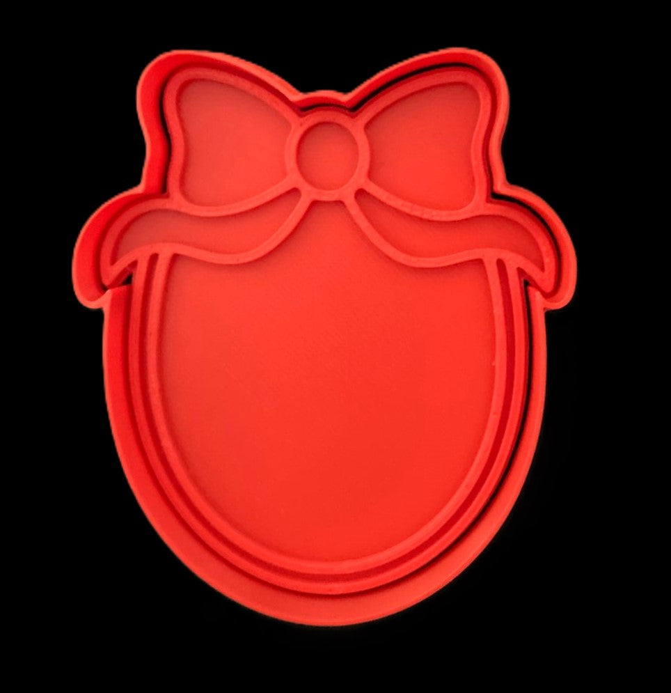 Moño con etiqueta Cortador de Galletas