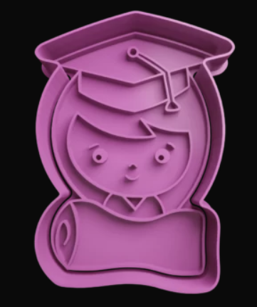 Mujer Graduación Cortador de Galletas