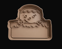 Muñeco de Jengibre con Etiqueta Cortador de Galletas