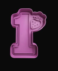 Número 1 Fresa Cortador de Galletas