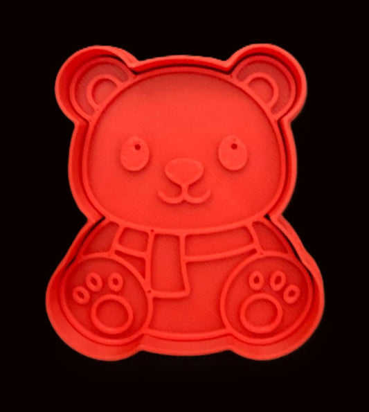 Osito con Bufanda Cortador de Galletas