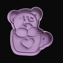Osito dentro de Taza Cortador de Galletas