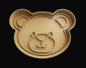 Oso de Peluche cabeza Cortador de Galletas