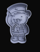 Oso Marinero Cortador de Galletas