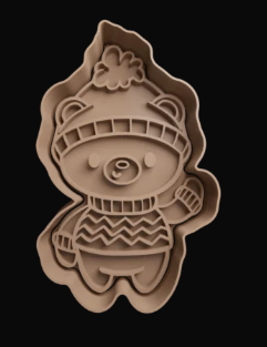Oso Polar Navideño Cortador de Galletas