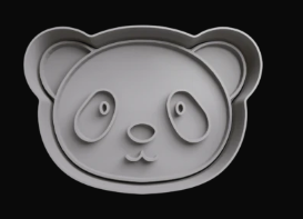 Oso Panda Niño cabeza Cortador de Galletas