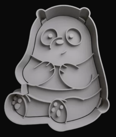 Oso Panda Cortador de Galletas