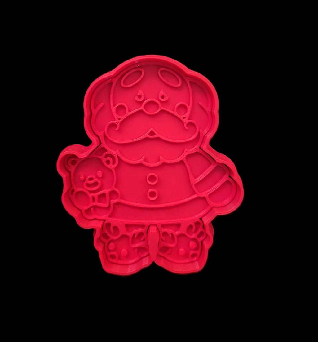 Papá Claus en Pijama Cortador de Galletas