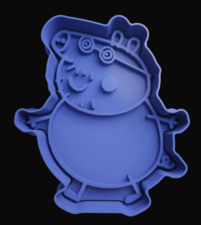 Papa Pig Cortador de Galletas