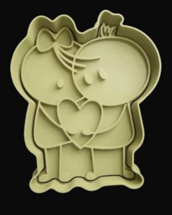 Pareja enamorados Cortador de Galletas
