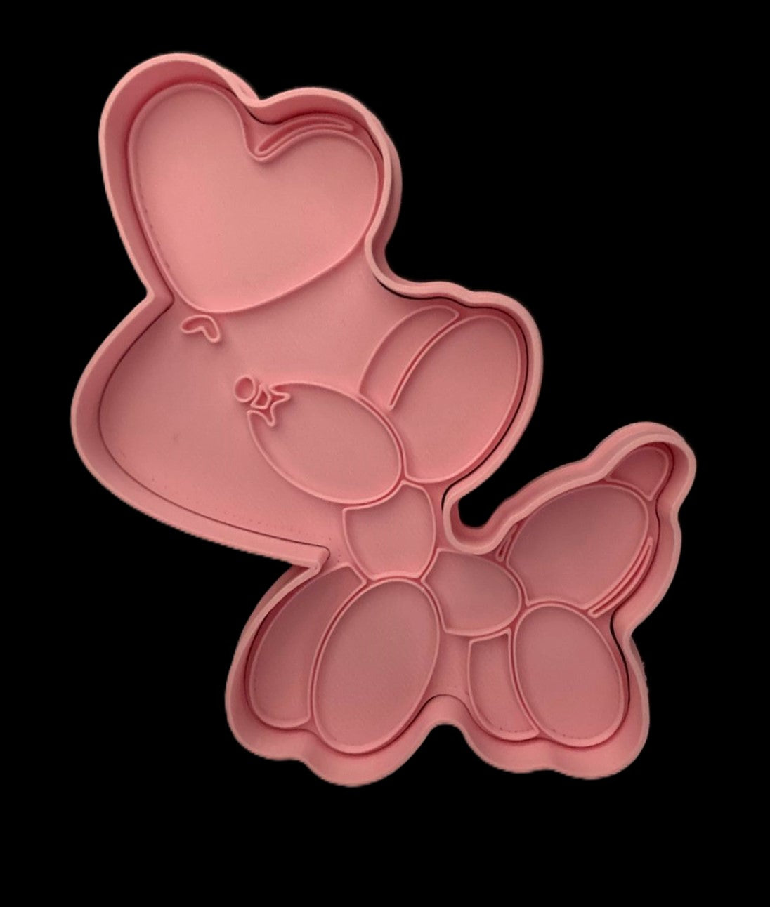 Perro Globo con corazón Cortador de Galletas