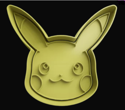Pikachu cabeza Cortador de Galletas