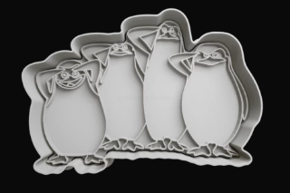 Pingüinos de Madagascar Cortador de Galletas