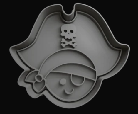 Pirata cabeza Cortador de Galletas