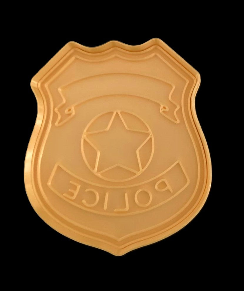 Placa de Policia Cortador de Galletas