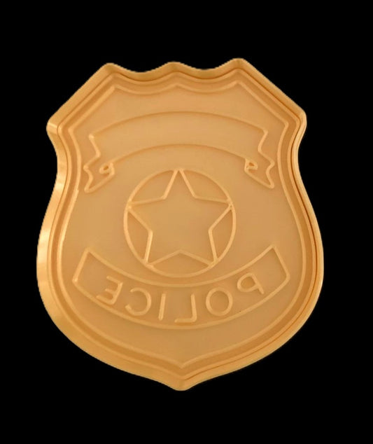 Placa de Policia Cortador de Galletas
