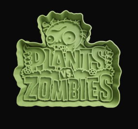 Plants vs Zombies Logo Cortador de Galletas