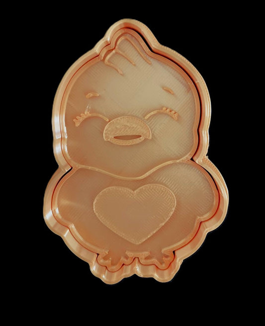 Pollito con Corazón Cortador de Galletas