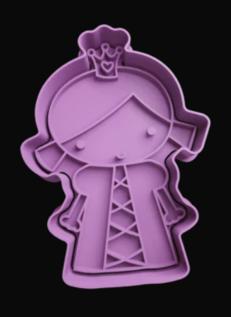 Princesa cute Cortador de Galletas