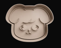 PuppyM cabeza Cortador de Galletas