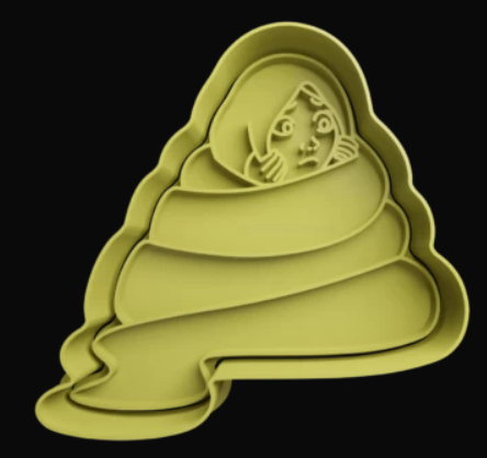 Rapunzel enredada Cortador de Galletas