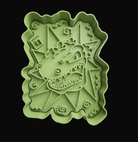 Reptar cabeza Cortador de Galletas