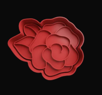 Rosa Cortador de Galletas