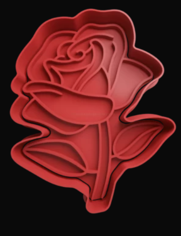 Rosa con tallo Cortador de Galletas