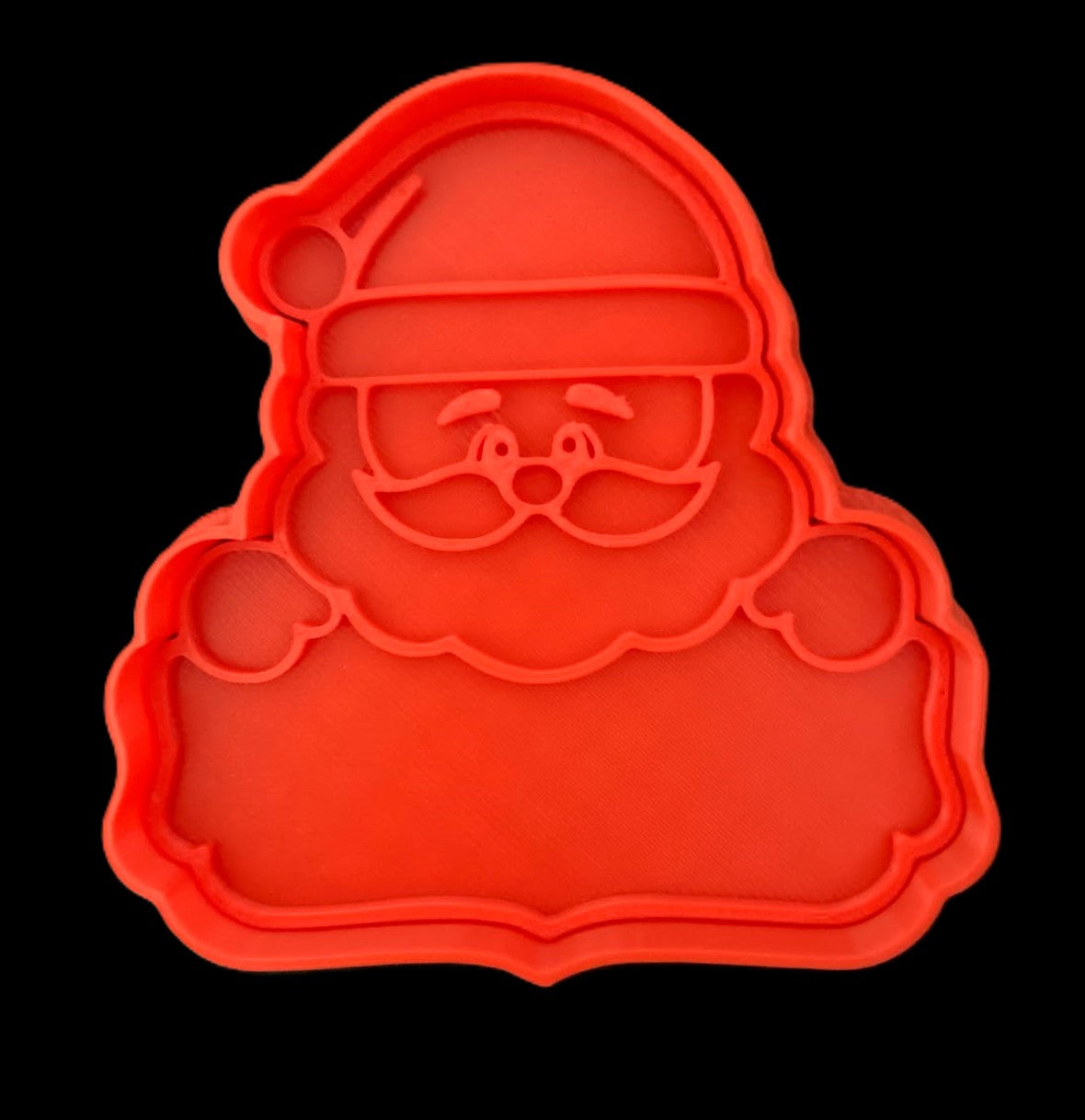 Santa con Etiqueta Cortador de Galletas