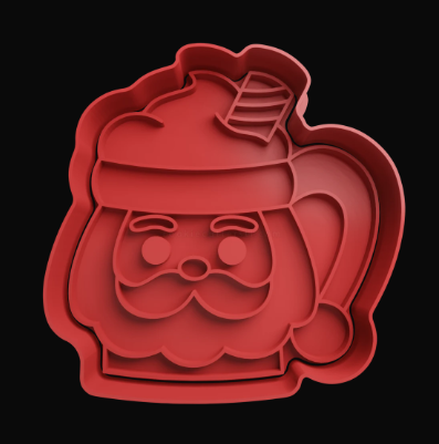 Santa en forma de Taza Cortador de Galletas