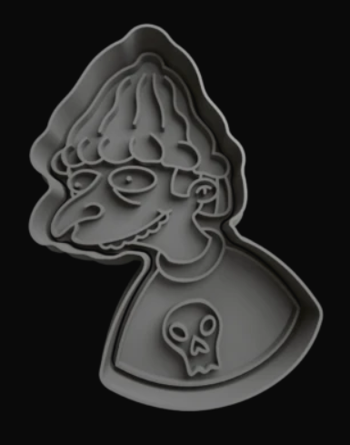 Señor burns Cortador de Galletas