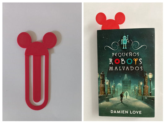 Separador de libro Mickey rojo