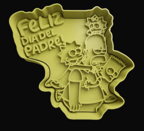 Simpsons dia del padre Cortador de Galletas