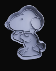 Snoopy con Corazón Cortador de Galletas