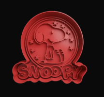 Snoopy con Estrellas Cortador de Galletas