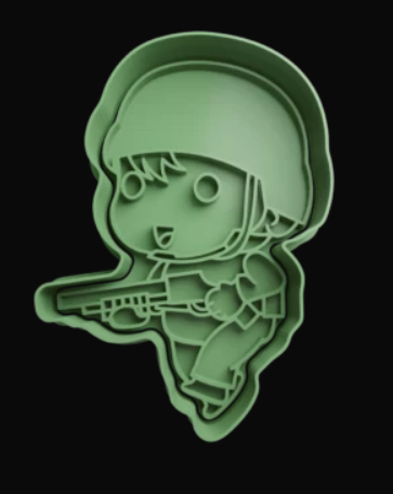 Soldado cute Cortador de Galletas