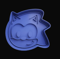 Sonic cabeza Cortador de Galletas