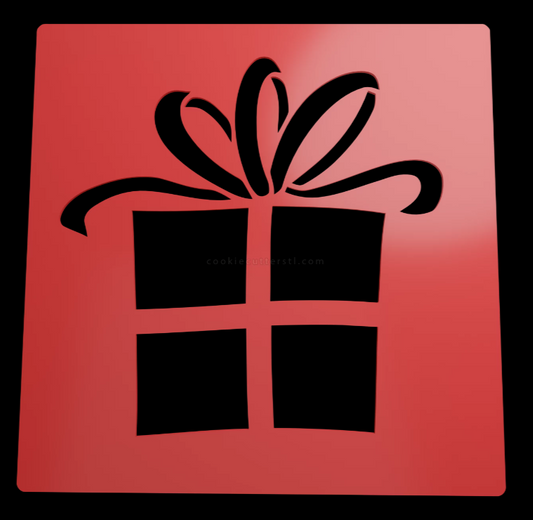 Stencil Caja de Regalo
