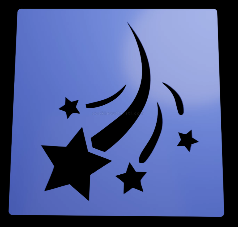 Stencil Estrella Fugaz