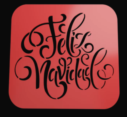 Stencil Feliz Navidad